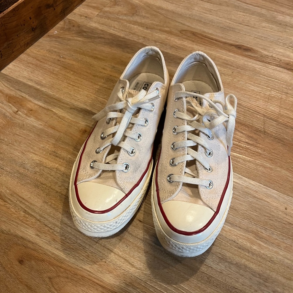 Cream Canvas Converse All Stars